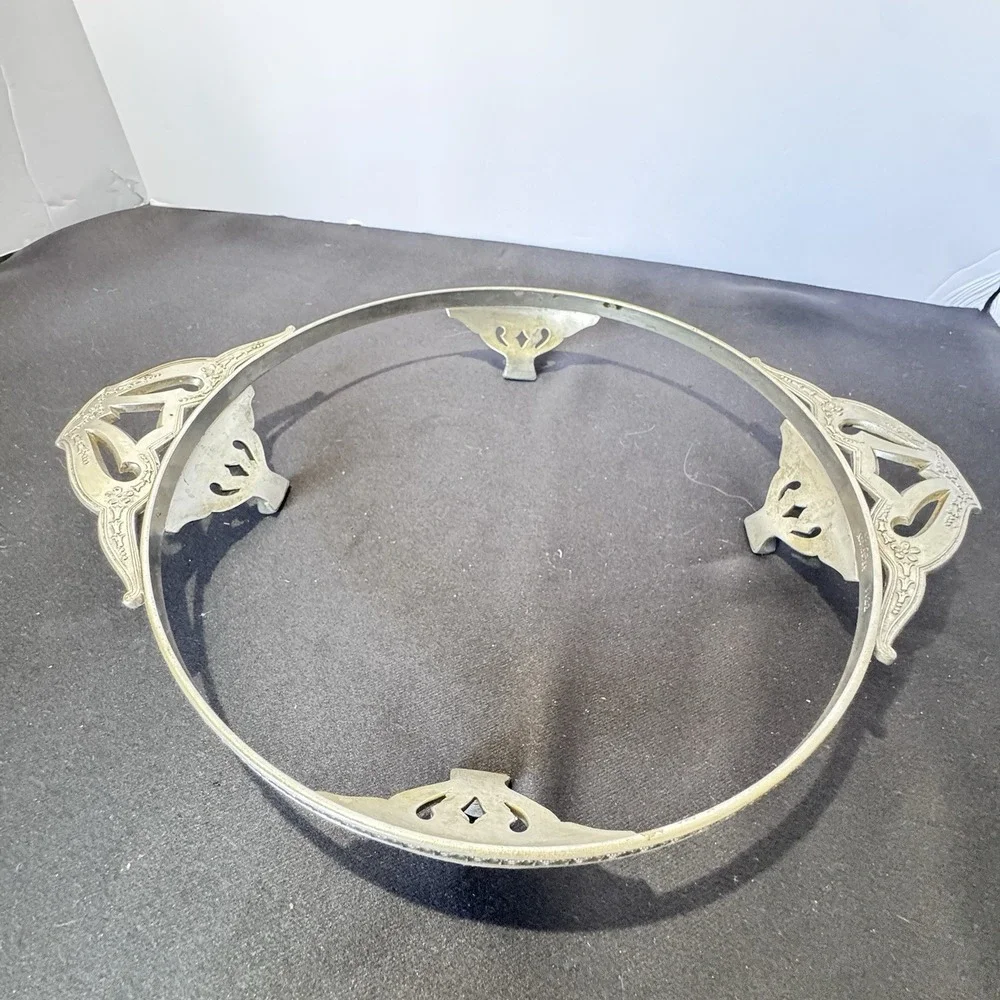 Fraunfelter Royal Rochester  1930's Golden Pheasant Pie Plate & Stand